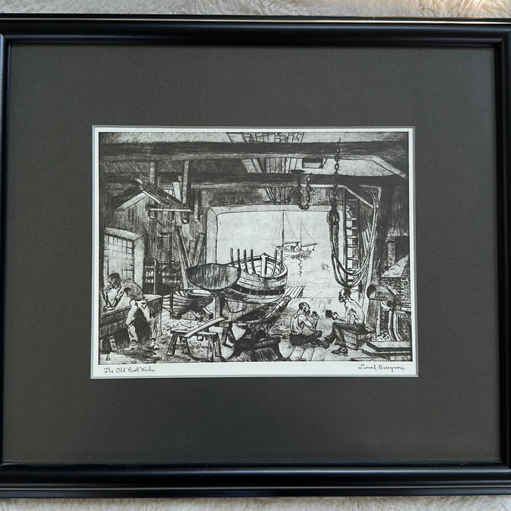 Lionel Barrymore framed print